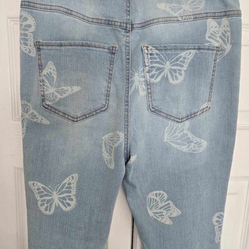 NWOT Junior No Boundaries Light Blue Denim Bell Bottom Jeans Size M (7-9) - Picture 4 of 16